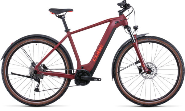 Cube Nuride Hybrid Performance 625 Allroad darkred´n´red - 250 W - 65 Nm - 25 km/h