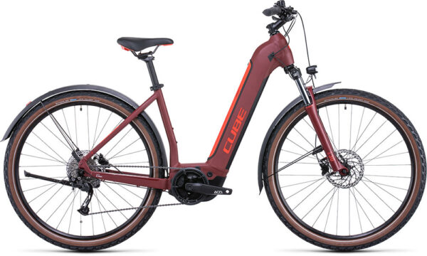 Cube Nuride Hybrid Performance 500 Allroad Easy Entry darkred´n´red - 250 W - 65 Nm - 25 km/h