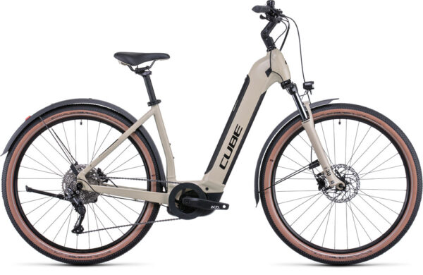 Cube Nuride Hybrid Pro 625 Allroad Easy Entry desert´n´black - 250 W - 85 Nm - 25 km/h
