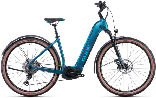 CUBE NURIDE HYBRID EXC 625 ALLROAD WAVE Bleu 2022 - 250 W - 85 Nm - 25 km/h