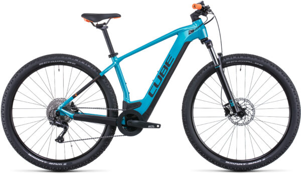 VTT Électrique CUBE REACTION HYBRID ONE 625 27,5/29" Bleu 2022– 250 W – 70 Nm – 25 km/h