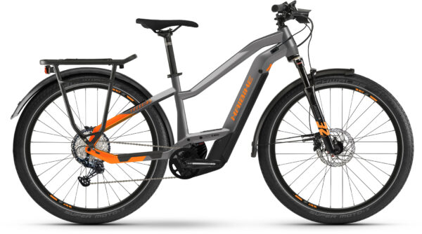 HAIBIKE TREKKING 10 TRAPEZ Gris/Orange 2022- 250 W - 85 Nm - 25 km/h