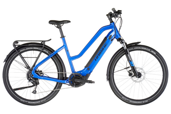 HAIBIKE TREKKING 4 TRAPEZ Bleu 2022 - 250 W - 60 Nm - 25 km/h