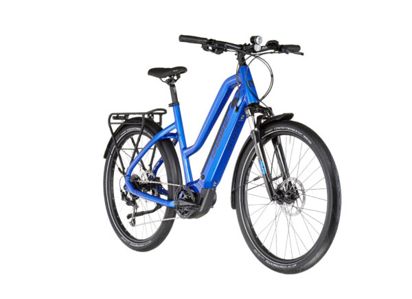 HAIBIKE TREKKING 4 TRAPEZ Bleu 2022 - 250 W - 60 Nm - 25 km/h – Image 3
