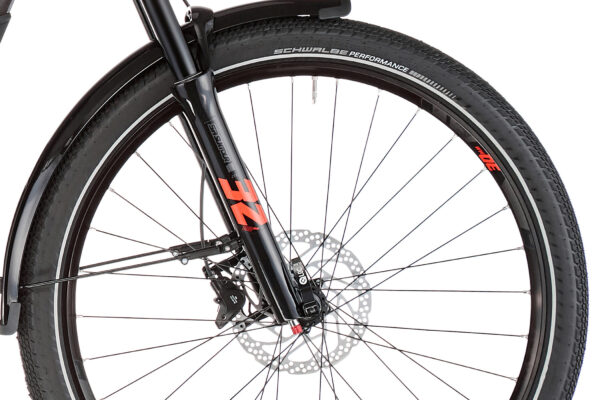 HAIBIKE TREKKING 9 TRAPEZ Noir/Rouge 2022- 250 W - 85 Nm - 25 km/h – Image 6